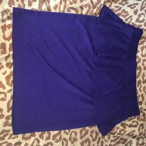 Two tier fitted skirt